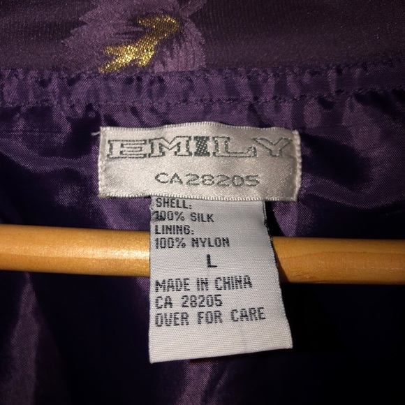 90s Silk Bomber Jacket - Picture 4 of 10